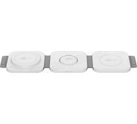goobay Station de Charge MagSafe/Chargeur sans Fil 3 en 1 / Pliable, Chargeur sans Fil USB-C pour iPhone, AirPods et Aple Watch/Station de Charge de Voyage de 15 W 65312