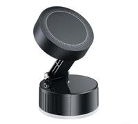 Chargeur sans fil à adsorption sous vide et support de téléphone magnétique avec rotation à 360 degrés pour une utilisation flexible dans les voitures et divers endroits de la maison (noir)