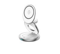 BIGBEN Connected Force Power - Support de chargement sans fil - 3 en 1, pliable - 15 Watt - blanc Blanc G