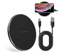 Chargeur sans fil à induction Qi 20 W, chargeur sans fil avec QC3.0 USB-C, compatible avec i Phone 12-16, Sam-Sung Ga-laxy S21-S23, Note 10/20, Air-Pods et appareils Qi