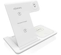 AISENS ASCH-15W3WC044-W chargeur d'appareils mobiles Casque, Téléphone portable, Smartphone, Smartwatch Blanc USB Recharge sans fil Charge rapide Intérieure