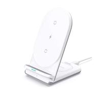 Aukey Aircore Support de recharge sans fil 2-en-1 blanc