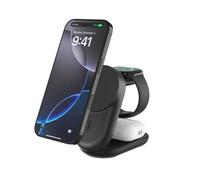 Belkin UltraCharge - Support de chargement sans fil - 3-en-1, magnétique, pliable, avec Qi2 + adaptateur secteur - 25 Watt - Fast Charge - noir Noir G