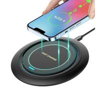 Chargeur sans Fil, Charge Rapide 15W, Universel certifié Qi, Chargeur à Induction Compatible avec iPhone, Huawei, Samsung, etc.