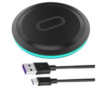 Chargeur sans Fil Circulaire 15W pour Bureau avec Système de Refroidissement Passif Compatible avec Les Appareils Google Pixel Series 7 6 5 4 3 2 XL LG Moto et Autres Smartphones,Cadeaux de Noël