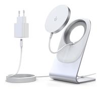 Chargeur sans Fil Compatible avec Magsafe pour iPhone - Station de Charge Inductive - Chargeur à Induction Magnétique Compatible avec iPhone 17 16 15 14 13 12 Pro Max/Air/Plus/Pro