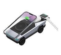 Chargeur sans Fil de Bureau 3 en 1 CyberTrucks pour & (Blanc)