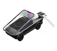 Chargeur sans Fil de Bureau CyberTrucks 3-en-1 pour Les Produits (Gris Clair)