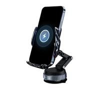 Chargeur sans fil de voiture pour tableau de bord Support pour navigateur | Chargeur avec support pour voiture de 15 W pour assistance au stationnement, voyage d'affaires, vacances en famille w nd