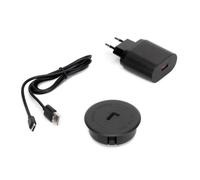 Chargeur sans fil encastrable pour smartphone - noir EMUCA