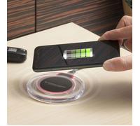 Chargeur Sans Fil - InnovaGoods - Compatible Qi - Chargement Rapide - ABS - Noir Transparent