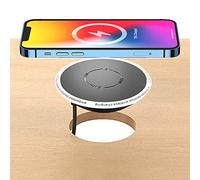 Chargeur sans Fil intégré - Station de Charge Rapide sans Fil Standard QI 5W 7,5W 15W - Chargeur Rapide QI encastrable Compatible avec iPhone 16,15,14,13, 12, XS, etc