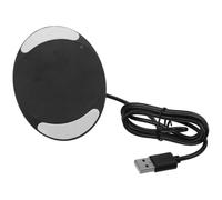 Chargeur sans Fil Invisible 10 W Intégré au Bureau, sans Perçage Noir | Recharge à Travers la Surface, Fixation Adhésive sous Meuble, Reconnaissance Automatique, Coque ABS, pour Maison et Bureau