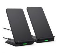 Chargeur Sans Fil [Lot De 2], Chargeur Induction Certifié Qi 10 W Max, Wireless Charger Stand, Compatible Avec Samsung Note20/Note20+/Note10/S10, Etc., Iphone 15/14/13/12 Series, Etc.