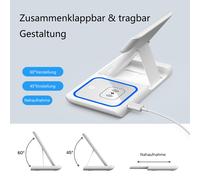 Chargeur sans fil magnétique pliable pour appareils Apple, compatible avec la charge verticale et horizontale pour iPhone et Apple Watch.