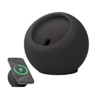 Chargeur sans fil magnétique - Support de table en silicone | Station de charge sans fil anti-rayures | Conception de gestion des câbles, antidérapant stable pour téléphones activés, accessoires pour