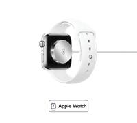 Chargeur sans fil MagSafe 3W Qi Apple Watch Series Blanc et Argent + Garantie à vie Force Power