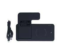 Chargeur sans fil multi-appareils avec fonctions de charge sécurisées et conception pliable pour iPhone, Samsung et Apple Watch, comprend un port