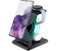 Chargeur sans fil performant, protections multiples, technologie à induction, design compact pour appareils Samsung Galaxy et plus encore