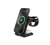 Accezz Accezz Chargeur sans fil pliable 3-in-1 MagSafe 20W Noir Noir