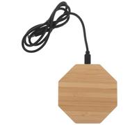 Chargeur sans Fil Polygonal 10w en Bois avec Alignement Précis Stable | Station de Recharge pour Téléphone Portable, Usage Familial et Élève, Compatible Gadgets et Téléphones