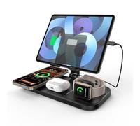 Chargeur sans Fil pour Apple, 4 en 1 Chargeur sans Fil pour iPhone Station de Charge sans Fil pour Apple Watch 8/7/6/5/SE/4/3/2, Airpods 3/2/Pro, Chargeur pour iPad