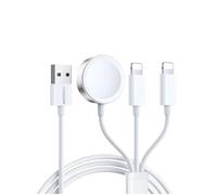 Chargeur sans fil pour Apple Watch USB vers 2x Lightning 3 5 W 1 2 m - JoyRoom (S-IW007) - Blanc