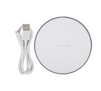 Chargeur sans fil pour iPhone et Samsung, charge rapide, design fin avec indicateur lumineux intelligent et protection contre les surtensions.