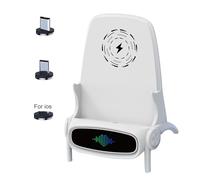 Chargeur sans Fil pour Mini Chaise - Prise en Charge de la Charge Rapide | Station sans Fil Universelle | Accessoire de téléphone Intelligent | Base sûre et Confortable au Design Moderne.