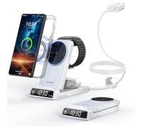 Chargeur sans Fil pour Samsung, Station de Recharge Mag Safe 3 en 1 pour Samsung Galaxy S26 Ultra/S25 Ultra/Z Fold/Flip 7, Chargeur Pliable pour Samsung Galaxy Watch Ultra/8/7/6, Galaxy Buds 4/4 Pro