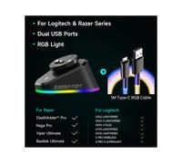 Chargeur sans fil pour souris de jeu Logitech G403 G502 X Plus G703 G903 Hero Light Quick Dock G PRO