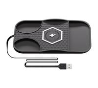 Chargeur sans fil pour voiture - Chargeur de voiture sans fil 15 W | Accessoires de téléphone portable antidérapants pour conducteurs, berlines, camions, tableau de bord, bureau, maison
