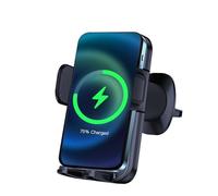 Chargeur sans fil pour voiture | Support de charge pour téléphone, support rotatif automatique à 360° pour usage quotidien conducteur passager siège avant