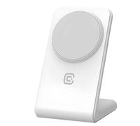 Chargeur sans fil Qi 2-en-1 avec MagSafe pour iPhone et AirPods Modèle MagSpot Crong Blanc