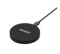 Chargeur Sans Fil Qi Puissance 10W Charge Rapide Design Compact Akashi Noir