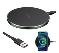 Chargeur sans Fil Qi Rapide Station Induction USB-C Pad Recharge | Station Charge Induction Qi Compatible avec iPhone, Galaxy, Pixel et Mi, Pad Rechargeur Sans Fil USB-C pour Appareils