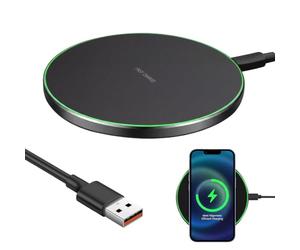 Chargeur sans Fil Qi Rapide Station Induction USB-C Pad Recharge | Station Charge Induction Qi Compatible avec iPhone, Galaxy, Pixel et Mi, Pad Rechargeur Sans Fil USB-C pour Appareils