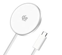 Chargeur sans Fil Qi2 25W, Chargeur Induction Rapide pour MagSafe iPhone | pour iPhone 18 17 16 15/Pro/Pro Max/Plus/Duo/17e/14/13/12 Serie, AirPods 4/3/2, Chargeur Magnétique (Blanc, Sans Adaptateur)
