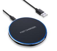 Chargeur sans Fil Rapide 15 W Chargeur à Induction Station de Charge Compatible avec iPhone 16 15 14 13 12 11 Pro Max/Pro/Mini/XS/XR/X/8 Plus;Samsung/Huawei