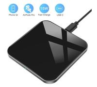 Chargeur sans Fil Rapide 15W Chargeur à Induction Rapide Qi 15W/11W/10W/7.5W/5W pour iPhone Samsung Huawei AirPods Pro