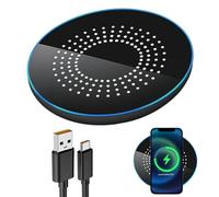 Chargeur sans Fil Rapide 15W Compatible Qi, Station de Charge Universelle pour iPhone 14/13/12/11/XS/X/8, Sam-Sung Galaxy S24/S23/S22/S21/S20/Note - Design Compact et Protection avancée