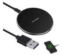 Chargeur sans Fil Rapide 20 W, Chargeur Induction pour iPhone 11/12/13/14/15/Samsung Galaxy S23/S22/S21/S20/S10, Pad de Charge Circulaire LED USB C, Charge Magnétique Stable, Compatible Smartphones Qi
