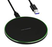 Chargeur sans Fil Rapide 20W à Induction Qi - Station de Recharge Universelle pour iPhone 16/15/14/13/12, Galaxy S25/S24/S23/S22/S21, Hua-wei, Xiao-mi, Air-Pods et Autres Appareils Compatibles