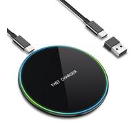 Chargeur sans Fil Rapide 20W à Induction Qi - Station de Recharge Universelle pour iPhone 16/15/14/13/12, Galaxy S25/S24/S23/S22/S21, Hua-wei, Xiao-mi, Air-Pods et Autres Appareils Compatibles