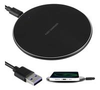 Chargeur sans Fil Rapide 20W, Chargeur Induction USB C Compatible avec Samsung Galaxy S24/S23/S22/S21/S20, iPhone 16/15/14/13/12/11, Google Pixel, Station de Recharge Universelle avec Câble (Noir)