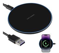 Chargeur sans Fil Rapide 35W à Induction Compatible avec Phone 16/15/14/13/12 Pro Max, Gal axy S25/S24/S23 Ultra, 1M Câble USB-C de Charge Rapide (Noir)