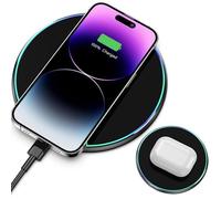 Chargeur sans Fil Rapide,Chargeur Induction 15W,Universel certifié Qi,Charging Pad pour iPhone,Samsung,Huawei,Xiaomi,etc
