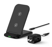 Chargeur sans fil Samsung à charge rapide 15 W pliable et rapide compatible avec Samsung Galaxy S26 Ultra S26 Plus S25 FE S25 Edge S25 Ultra S24 FE S23 Z Fold Flip 7 6, avec adaptateur