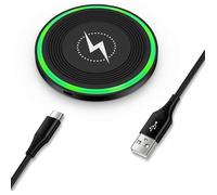 Chargeur sans Fil Samsung Chargeur Induction Rapide pour Samsung Galaxy S25 Ultra/S24 FE/S23/S22/S21/Z Flip 6 15W Station de
