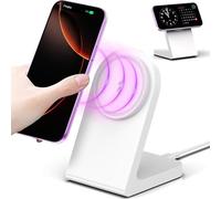Chargeur sans Fil, Station de Charge Magnétique sans Fil, Station de Charge Rapide Mag-Safe Compatible avec iPhone 16 15 14 13 12 Series, AirPods Pro 2, AirPods 3